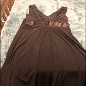 Brown stylish cocktail dress